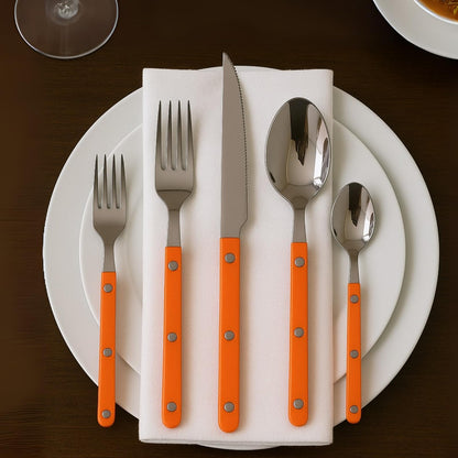 Khen 20-Piece Cutlery Set with Dinner Knives, Forks, Spoons, Salad Forks & Teaspoons