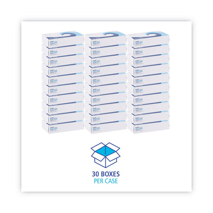 Boardwalk Office Packs Facial Tissue, 2-Ply, White, Flat Box, 100 Sheets/Box, 30 Boxes/Carton