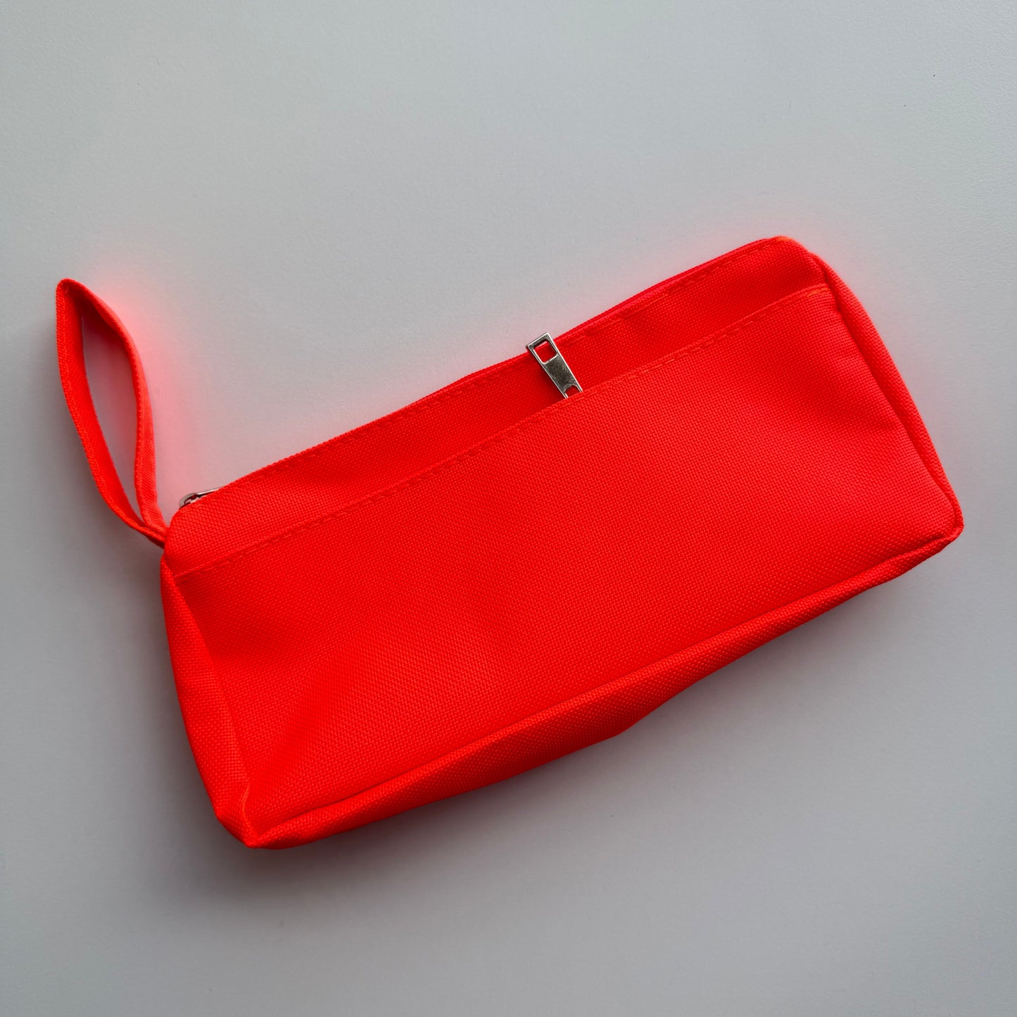 Fabric Pencil Case with Handle — Double Zipper Pockets