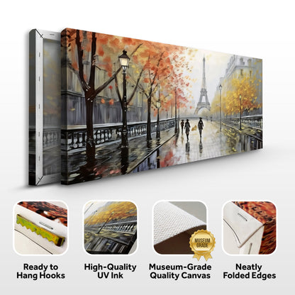 Parisian Rain Cityscape Wall Art