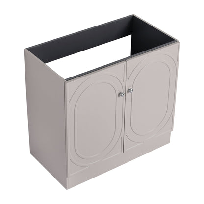 Modern Freestanding Bathroom Vanity With Soft Close Cabinet Doors