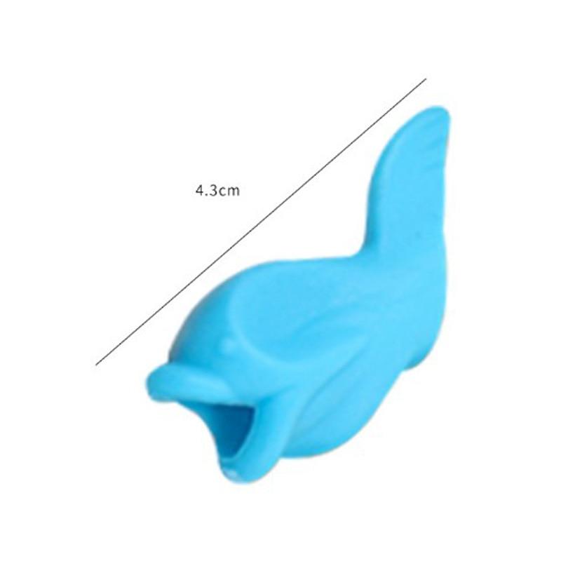 80 Pcs Silicone Pencil Writing Correction Device for For Child Children Learning Aid Grip Stationery Fish Pen Grip Holder Writing Aid Pencil Holder for Children Students Adults Silicone Pen Grip Corrector