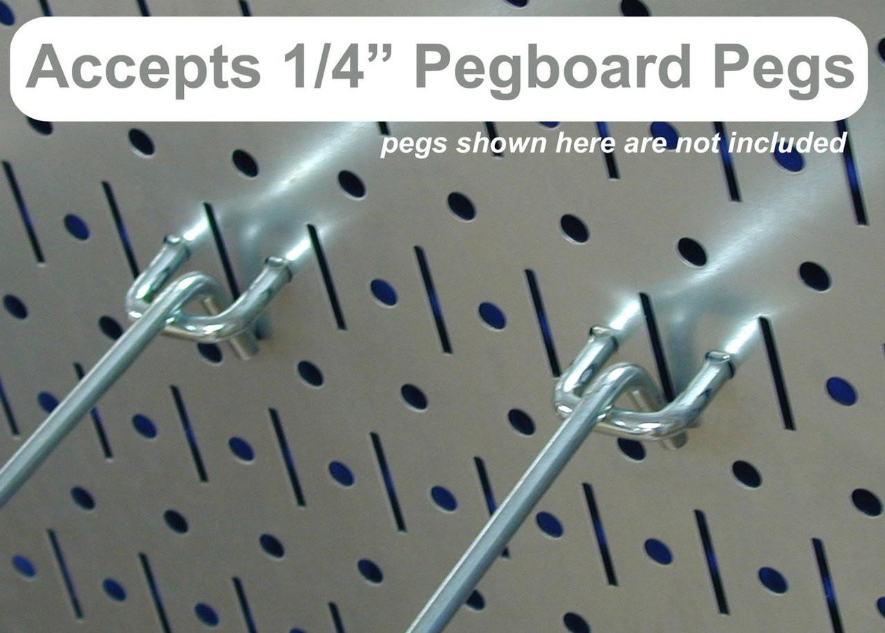 Metal Pegboard Tool Organizer Starter Kit - Metallic Pegboard with Hooks