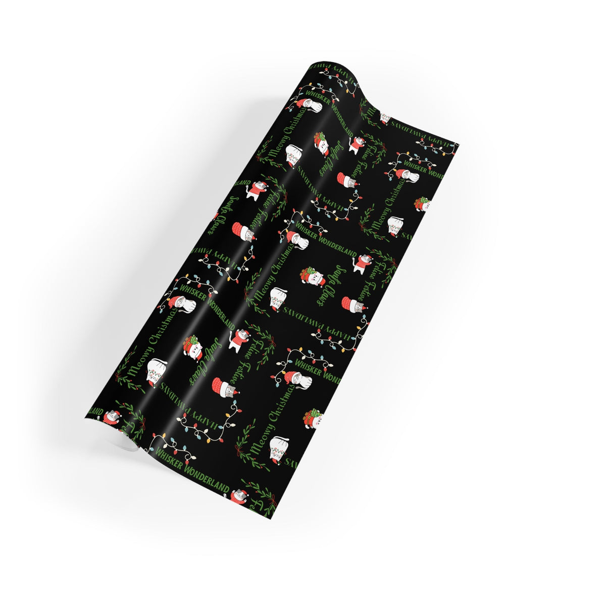 Cat Pun Christmas Gift Wrap Roll for Purr-fect Holiday Gift Giving