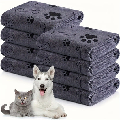 Pet bath towel quick drying and absorbent for dogs and cats bath towel soft and quick drying pet supplies