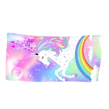Quick-drying Microfiber Beach Bath Towel Double-sided Velvet