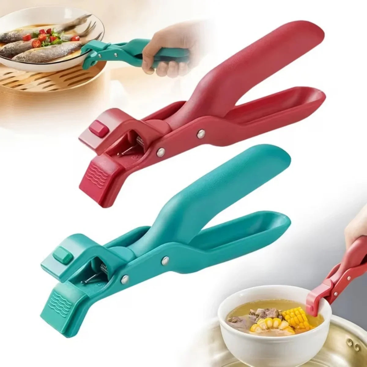 Multi-Function Hot Plate Gripper – Anti-Scald Bowl & Dish Clamp