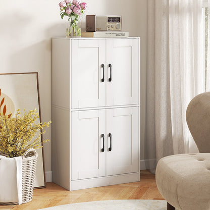 Bathroom Cabinet 43.5 inch Storage Cabinet with Doors and Adjustable Shelves