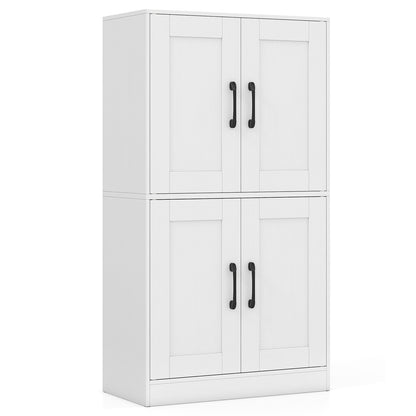 Bathroom Cabinet 43.5 inch Storage Cabinet with Doors and Adjustable Shelves