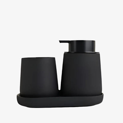 BosilunLife Rubber Paint Foaming Bathroom Accessories Set Recycled Ceramic Eco-Clay