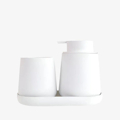 BosilunLife Rubber Paint Foaming Bathroom Accessories Set Recycled Ceramic Eco-Clay