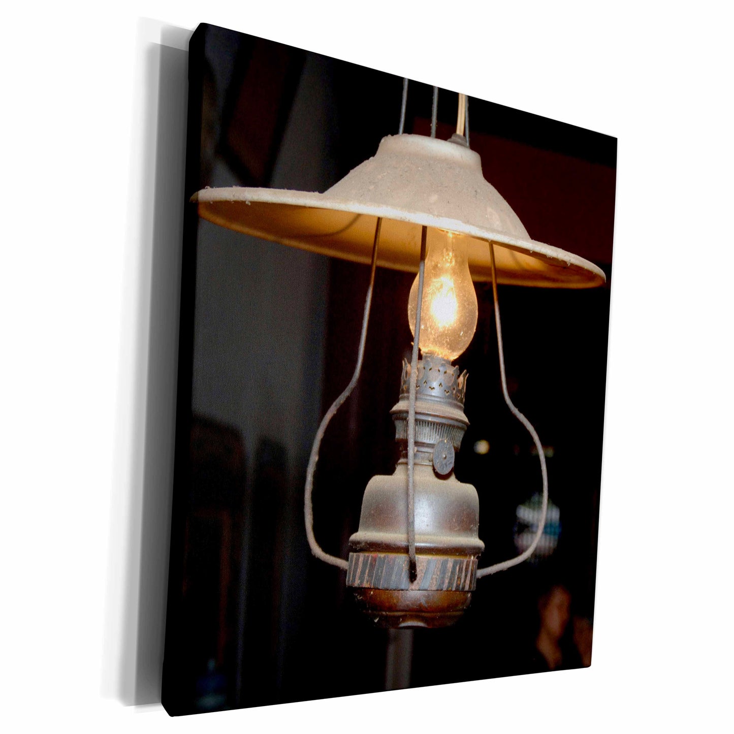 3dRose Vietnam. Kerosene lamp Converted to Electricity, Quan... - Museum Grade Canvas Wrap (cw_226084)