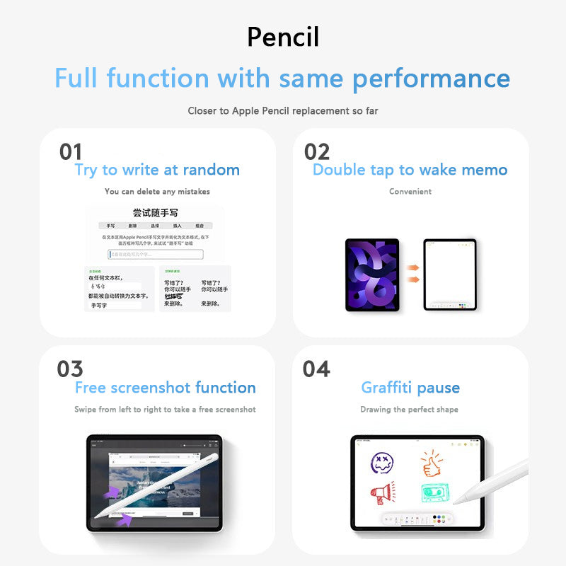 Apple Pencil Capacitive Pen Third Generation Suitable for Tablet Touchpen Apple iPad Magnetic Charging Handwriting Pen