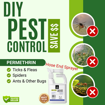 Flea and Tick Yard Spray Insecticide Hose End Sprayer