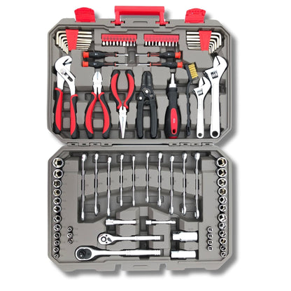 95 Piece Mechanics Tool Set in Metric and SAE for Small Engine, Mechanical and General Repairs – DT1242