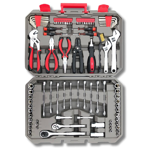 95 Piece Mechanics Tool Set in Metric and SAE for Small Engine, Mechanical and General Repairs – DT1242