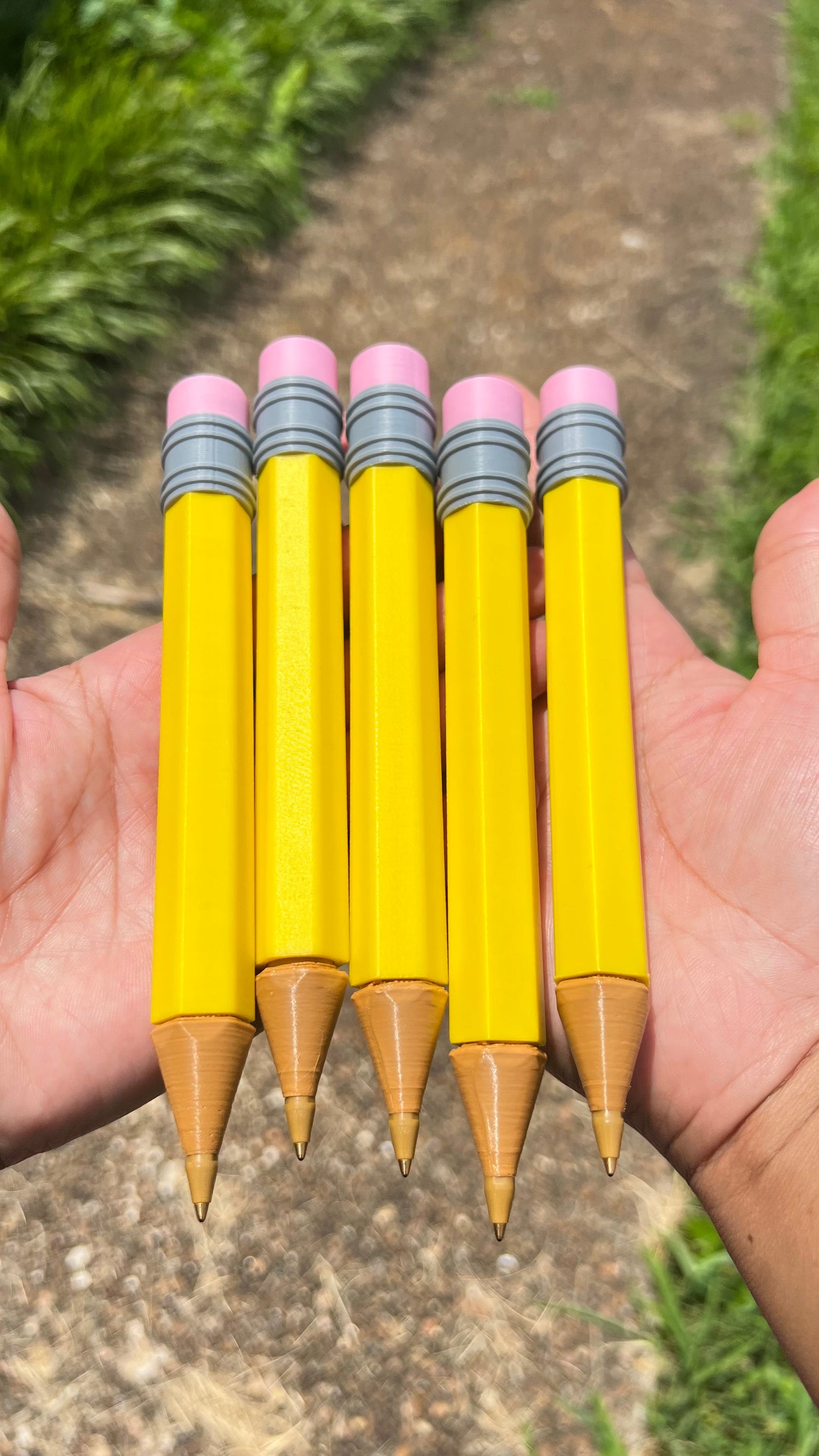 3D Printed Jumbo Pencil Pen — Novelty Oversized Pencil | BIC Refillable | Back to School | Daisie Designs
