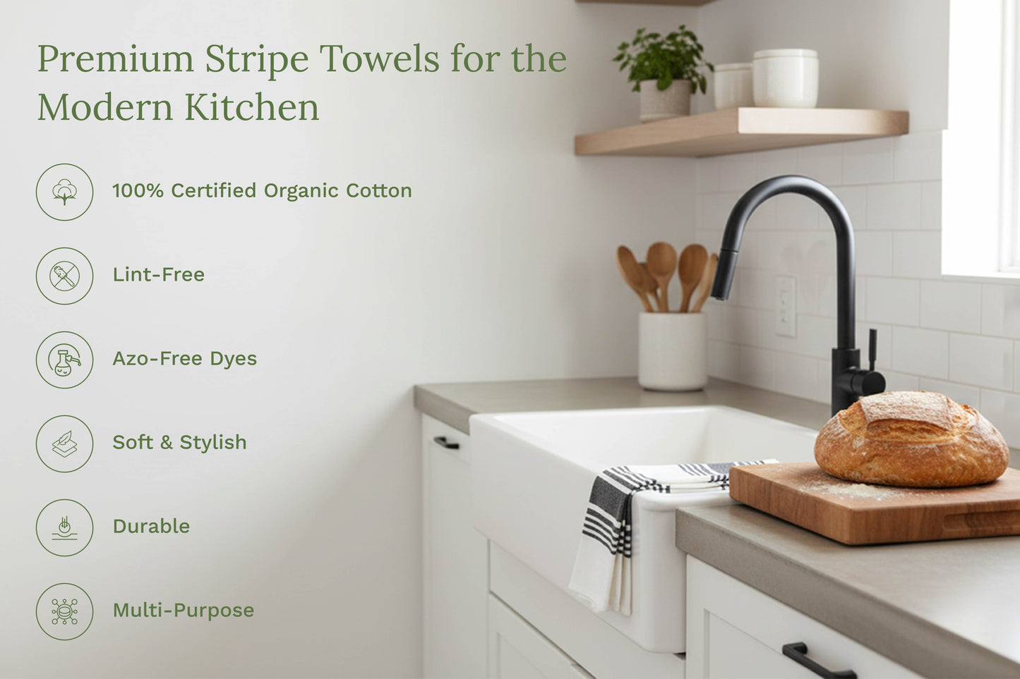 Striped Kitchen Towels