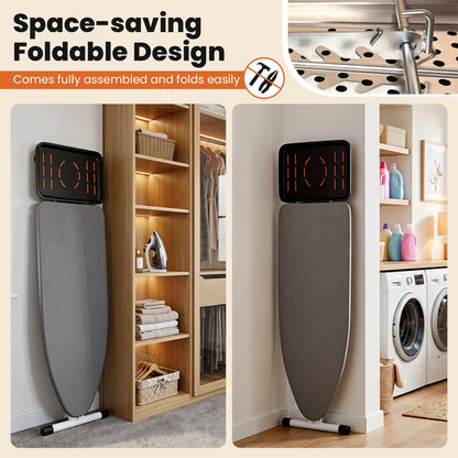 Full Size Foldable Ironing Board with 7 Adjustable Heights