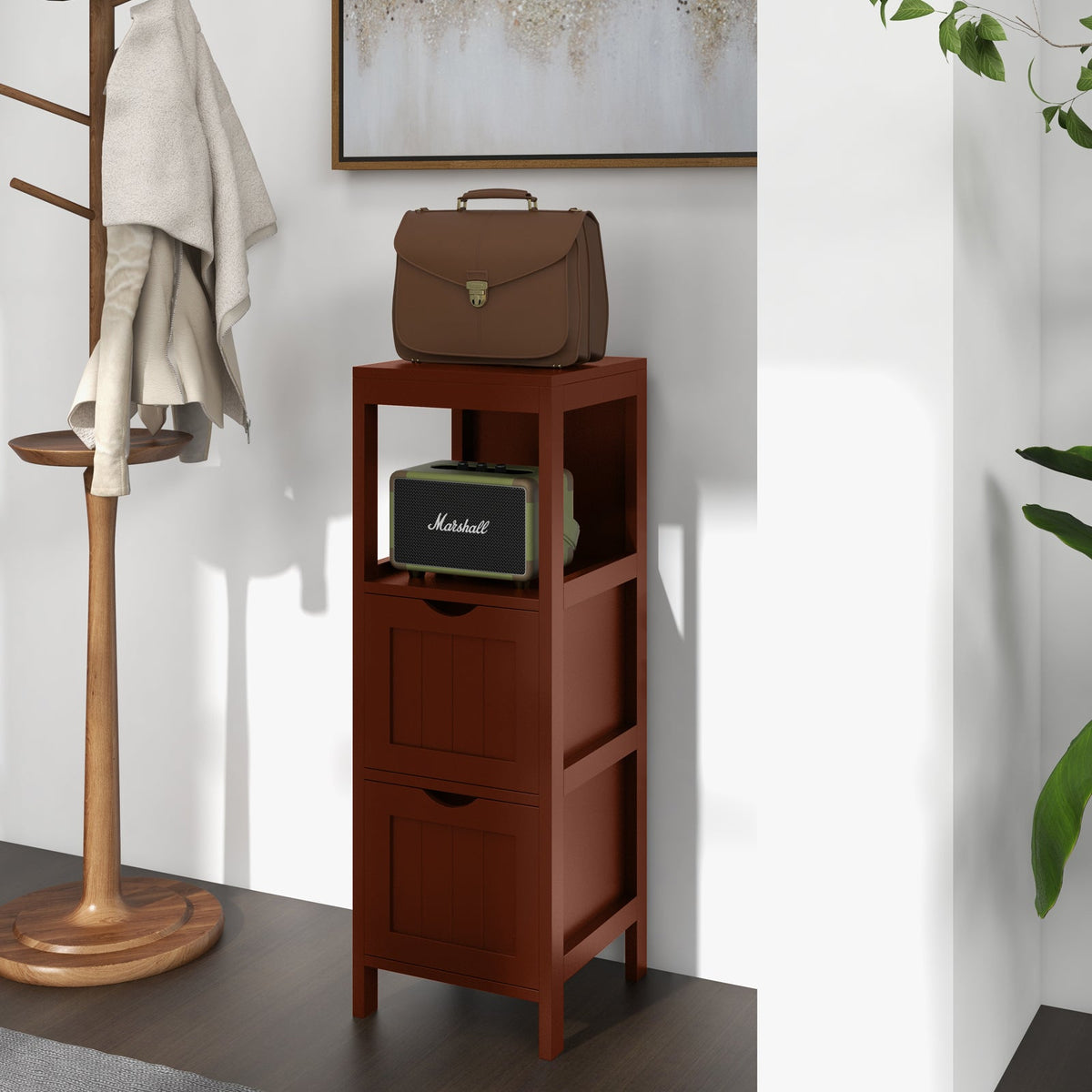 Freestanding Storage Cabinet with 2 Removable Drawers for Bathroom