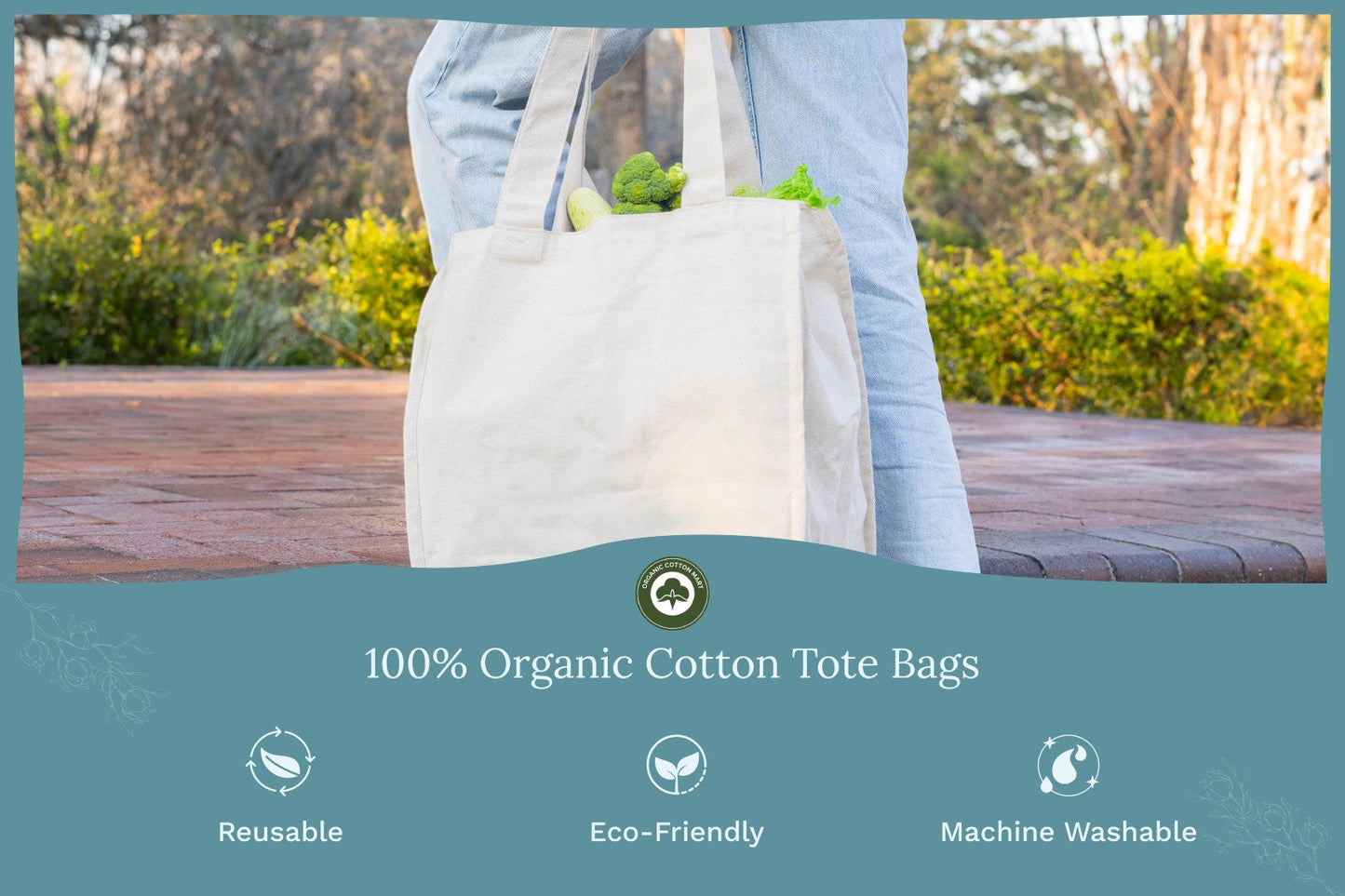 Canvas Grocery Tote Bags