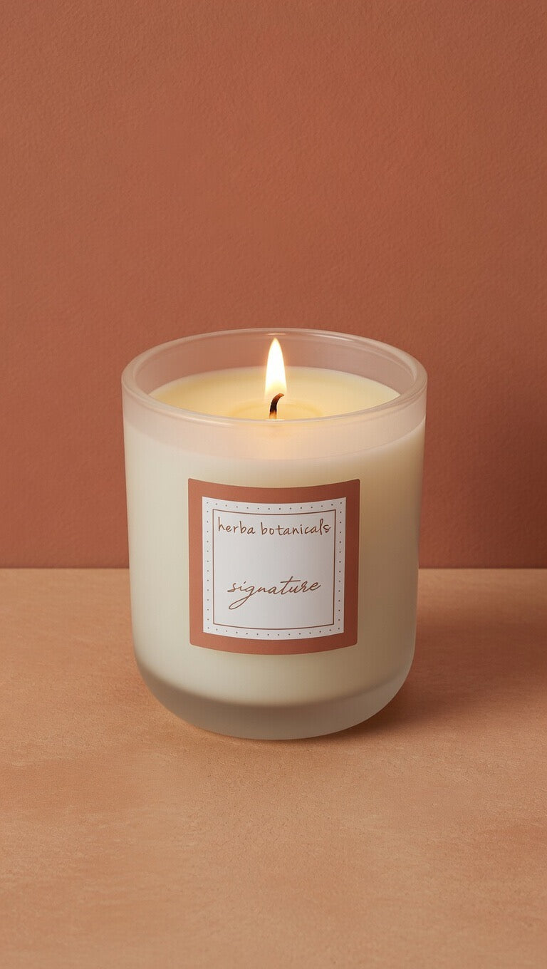 coconut plant-based wax candle