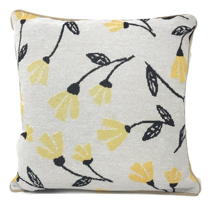 DaDa Bedding Set of 4 Pieces - Floral Garden Botanical Tapestry Throw Pillow Covers Bundle Pack - 16" x 16"