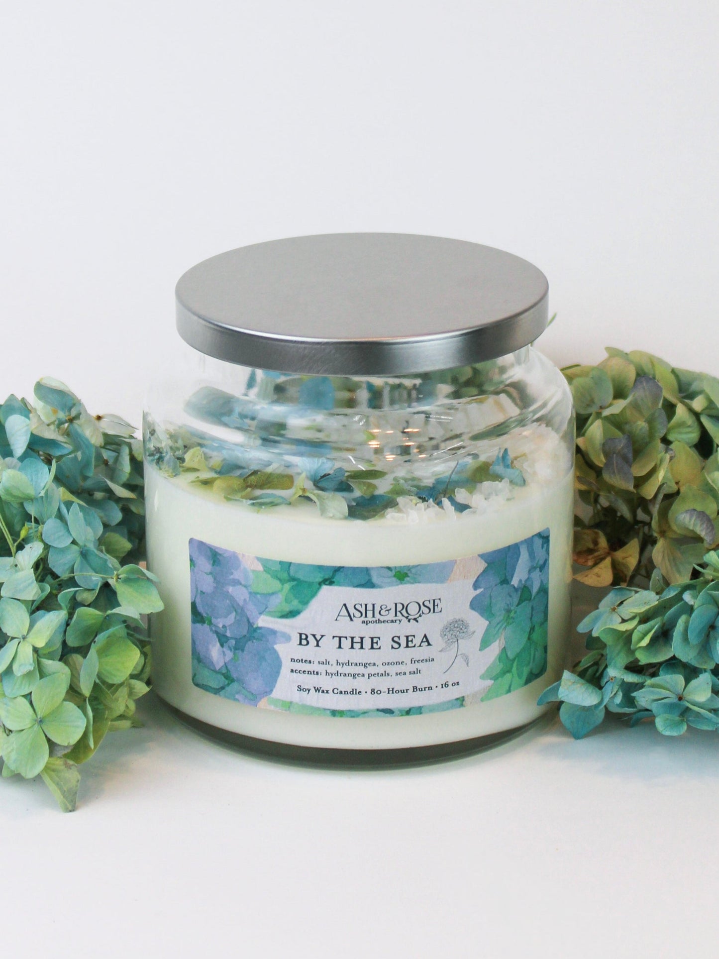 BY THE SEA Hydrangea Sea Salt Candle
