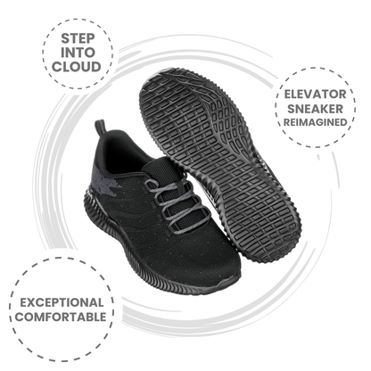 CALTO - Q216 - 2.4 Inches Taller (Black/Grey) - Ultra Lightweight