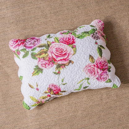 DaDa Bedding Romantic Roses Floral Bed in a Bag Set - Pink Cottage Bedding