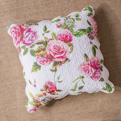 DaDa Bedding Romantic Roses Floral Bed in a Bag Set - Pink Cottage Bedding