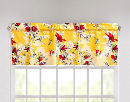 DaDa Bedding Sunshine Yellow Hummingbird Floral Bed in a Bag Set