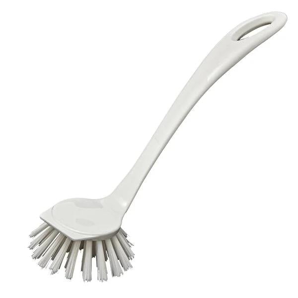 Flink & Sauber Round Head Dish Brush - Ergonomic Handle, Dishwasher Safe
