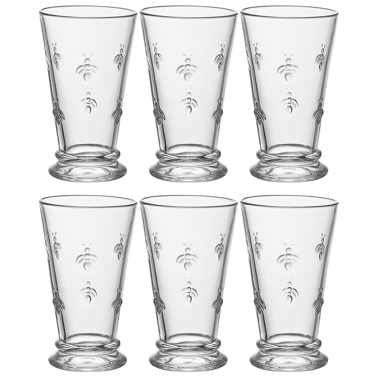 Classica Bee Highball Glassware, Set of 6