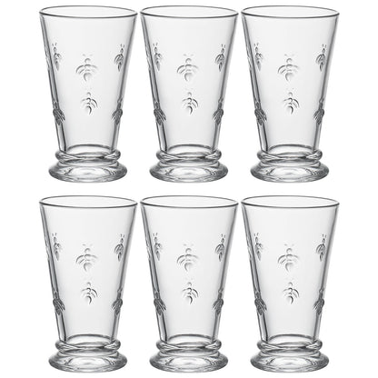 Classica Bee Highball Glassware, Set of 6