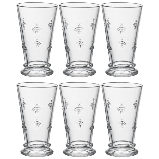 Classica Bee Highball Glassware, Set of 6