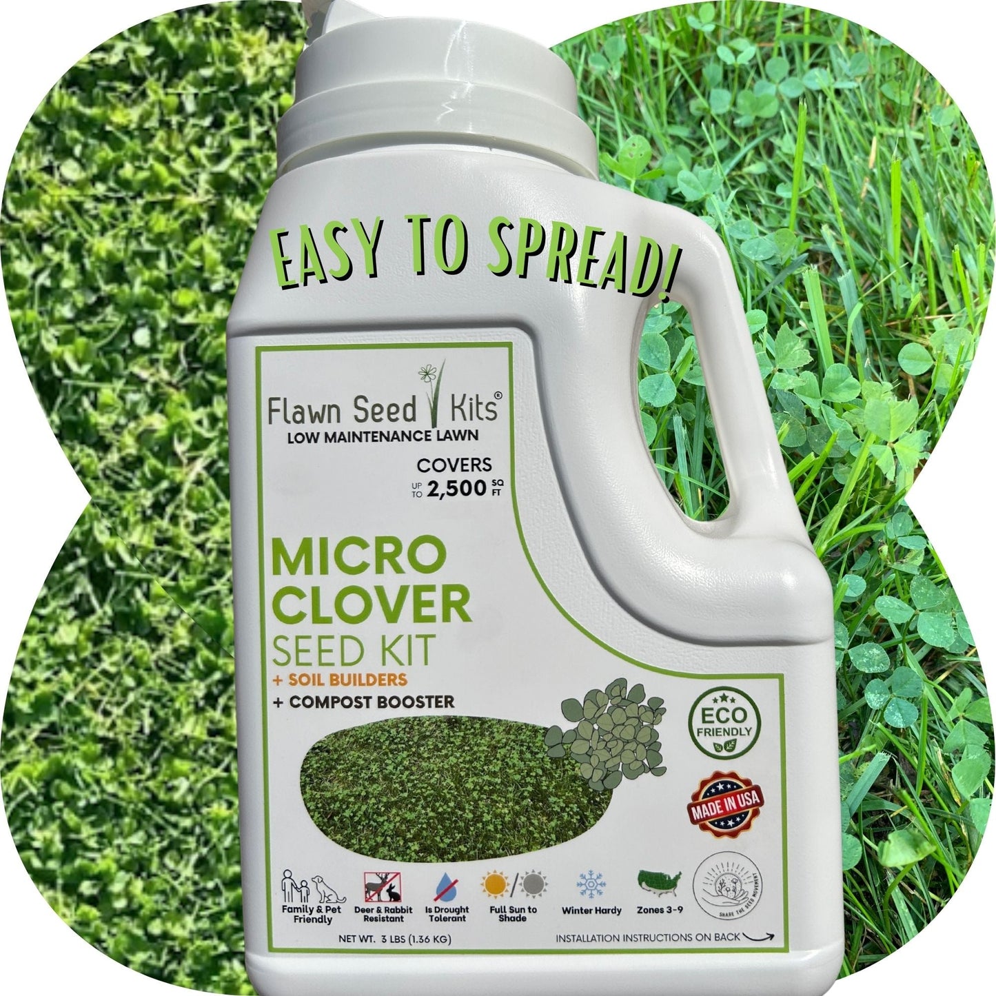 Micro Clover Easy Spread Shaker