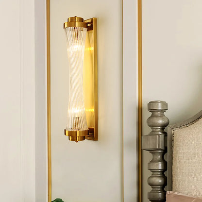 Modern Glass Column Wall Sconce