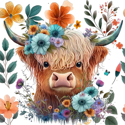 Highland Cow Glass Cups
