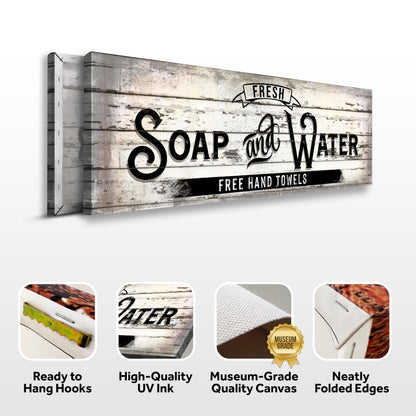 Fresh Soap And Water Family Bathroom Sign