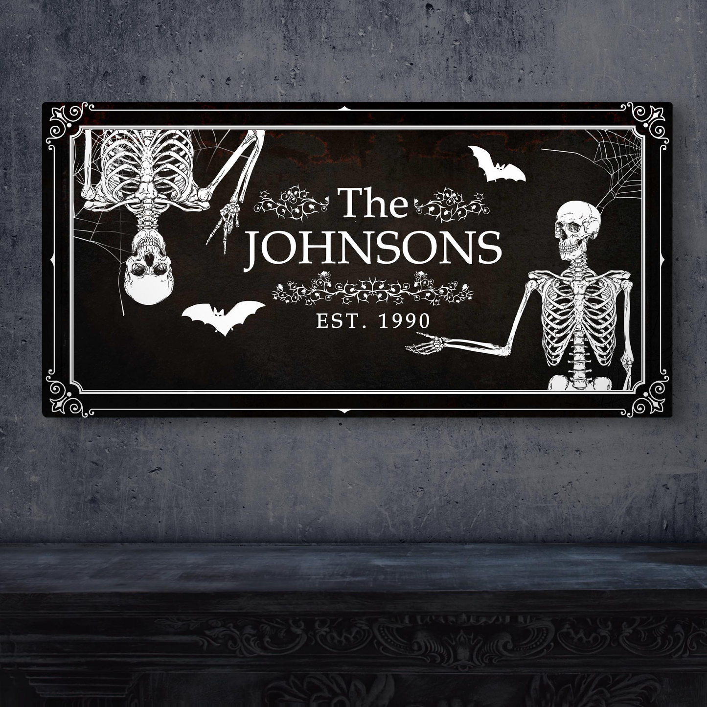 Halloween Family Name Sign