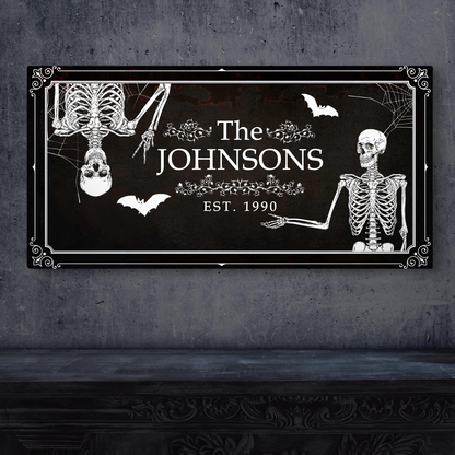 Halloween Family Name Sign