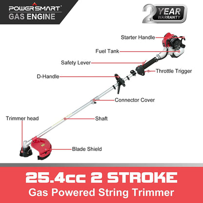 16" 25cc Gas String Trimmer & Edger PS4532