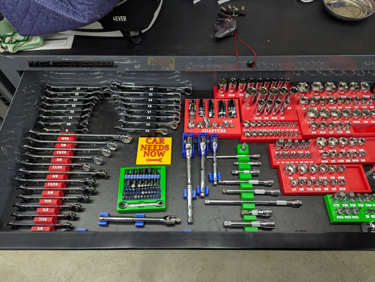 QUINN 428-Piece Master Technician Tool Organizer Trays – Complete Set