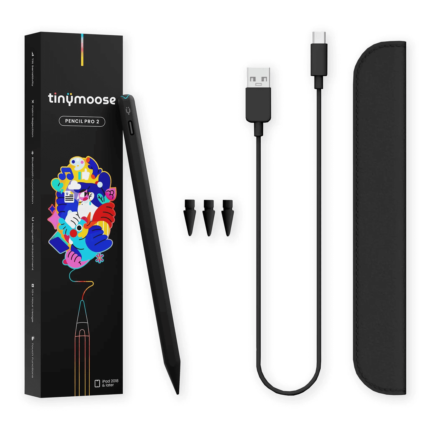 Pencil Pro 2 | Midnight Black - iPad Pen With Gesture Controls