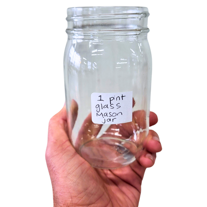 Pint Glass Mason Jar - 16 oz