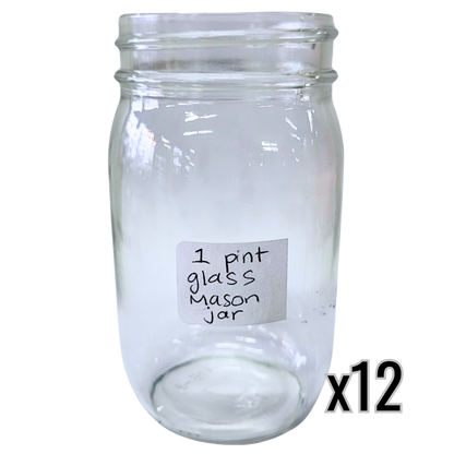 Pint Glass Mason Jar - 16 oz