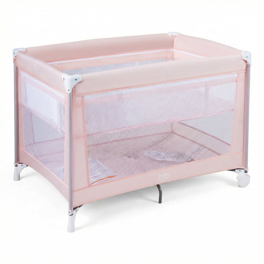 Portable Baby Playard Folding Travel Crib for Infants with Soft Mattress