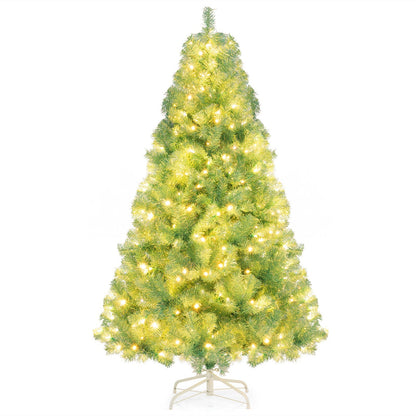 Pre-Lit Tinsel Christmas Tree Artificial Xmas Tree Home Office Party Seasonal Holiday Decoration