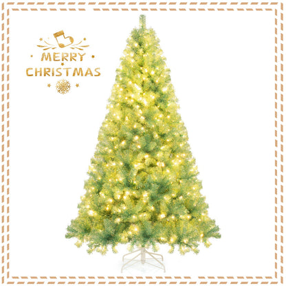 Pre-Lit Tinsel Christmas Tree Artificial Xmas Tree Home Office Party Seasonal Holiday Decoration